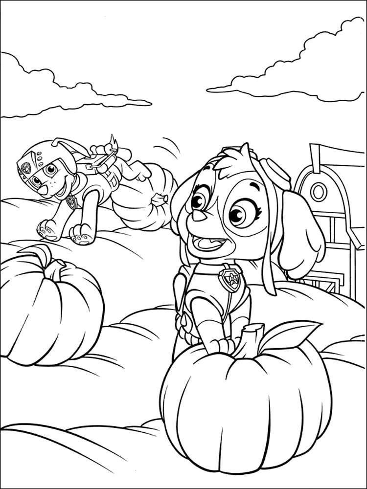 Online coloring pages patrol coloring page skye and zuma paw patrol
