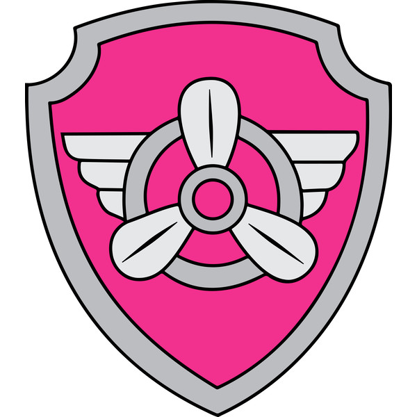 Skye badge paw patrol svg paw patrol svg file paw patrol