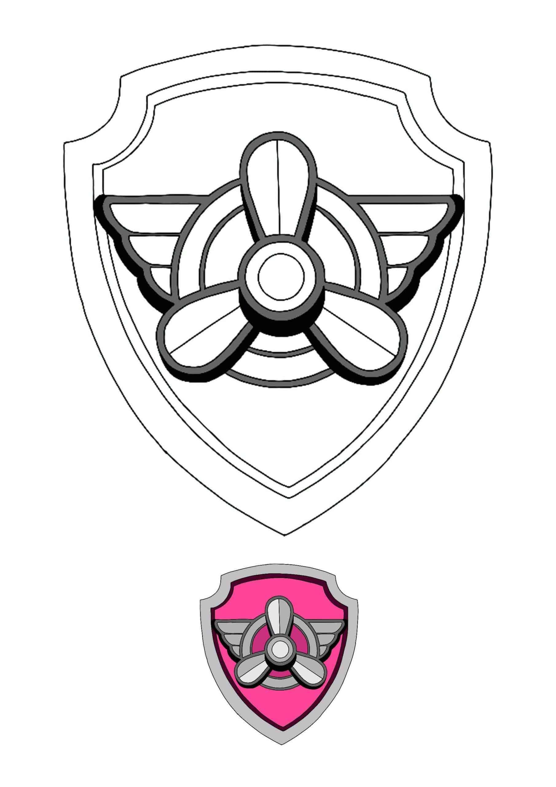 Paw patrol badges coloring pages paw patrol badge paw patrol coloring pages paw patrol badge printable