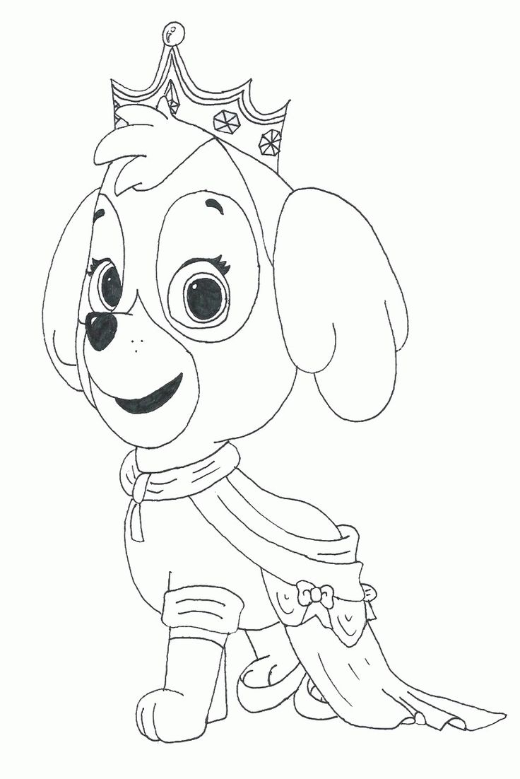 Paw patrol coloring pages paw patrol coloring princess coloring pages