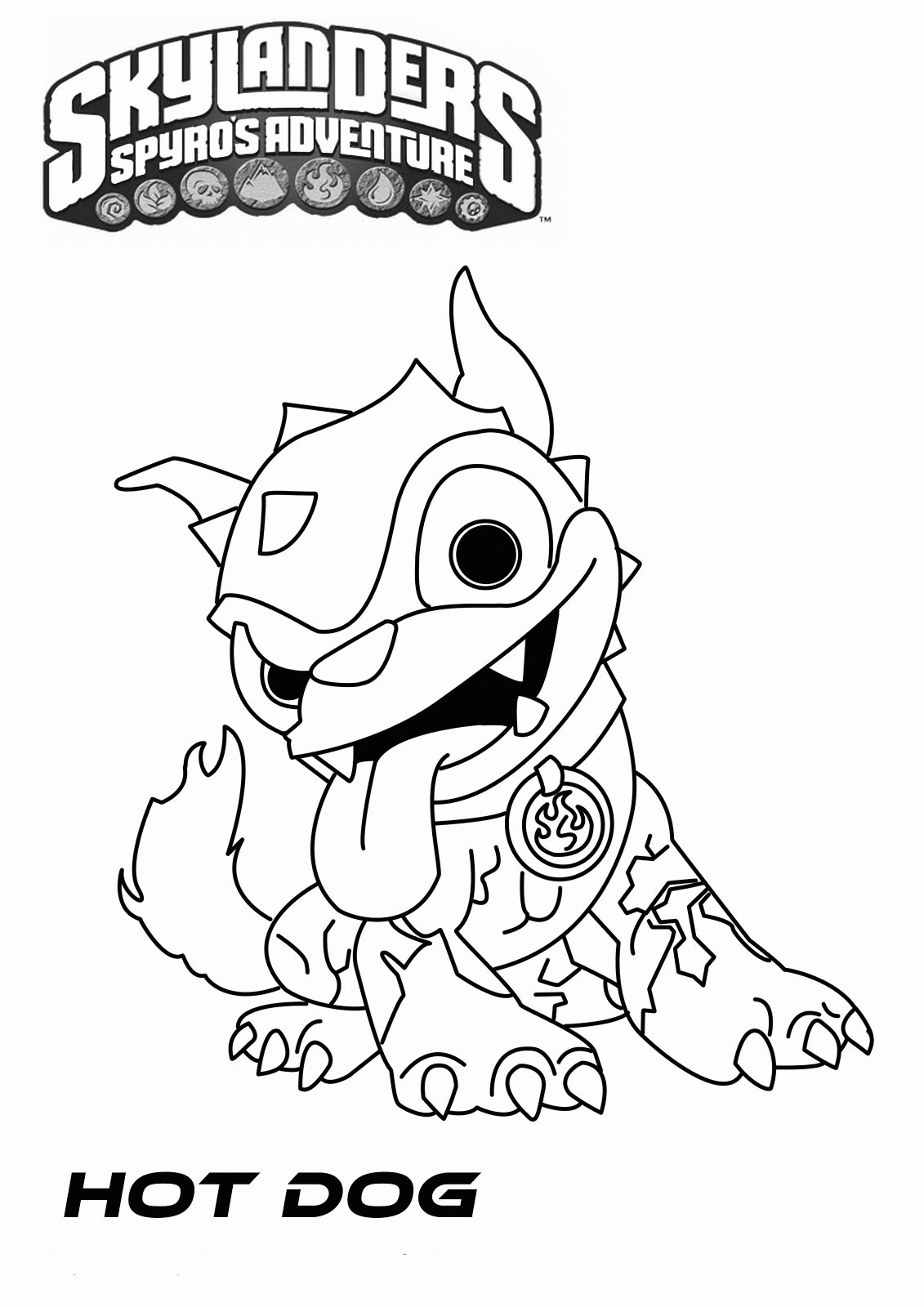 Skylanders coloring pages