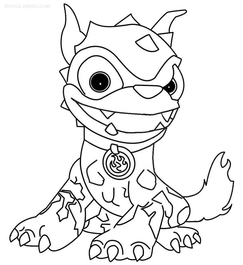 Printable skylander giants coloring pages for kids