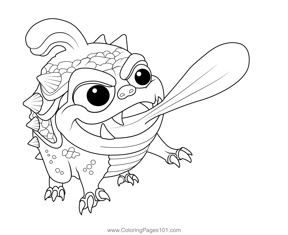 Wrecking ball skylanders spyros adventure coloring page for kids