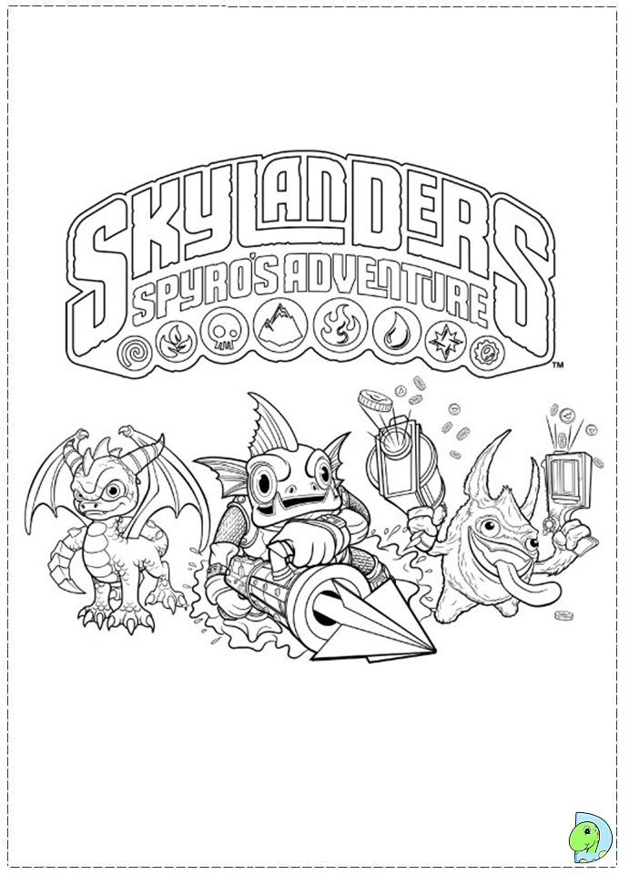 Skylanders coloring page