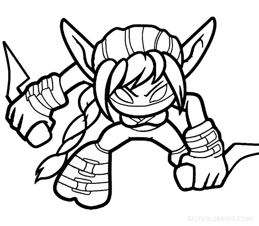 Printable skylander giants coloring pages for kids