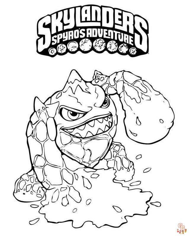 Skylanders coloring pages printable free easy and fun for kids