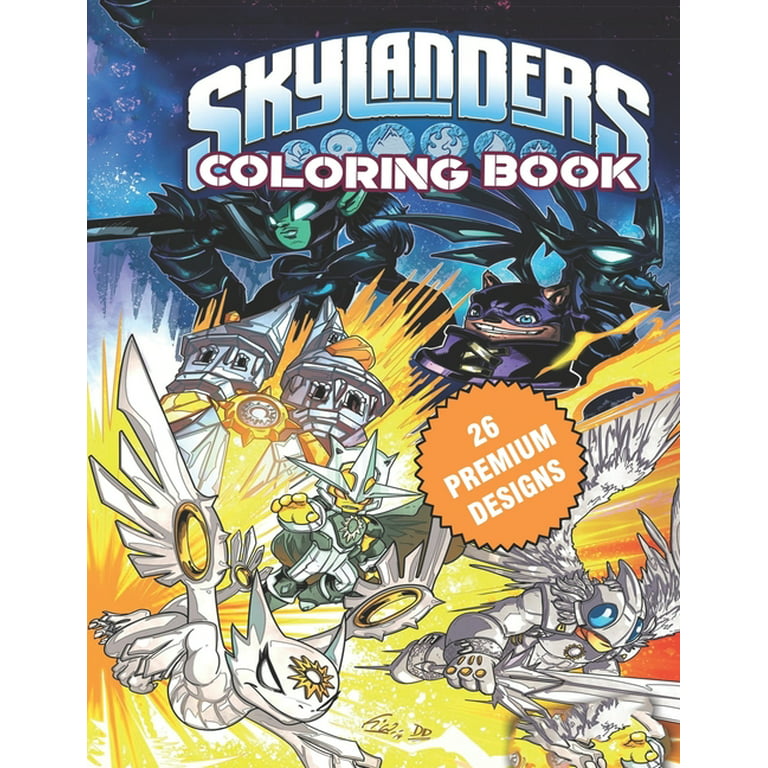 Skylanders coloring book great coloring book for kids and adults
