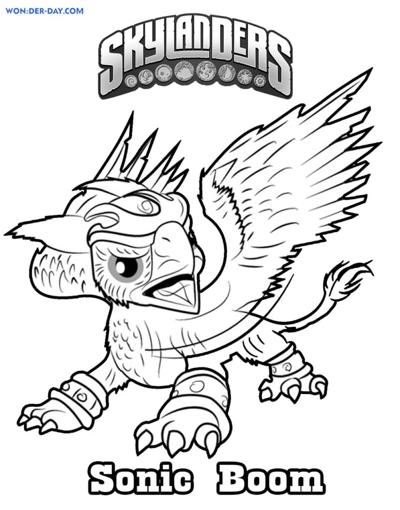 Skylanders coloring pages