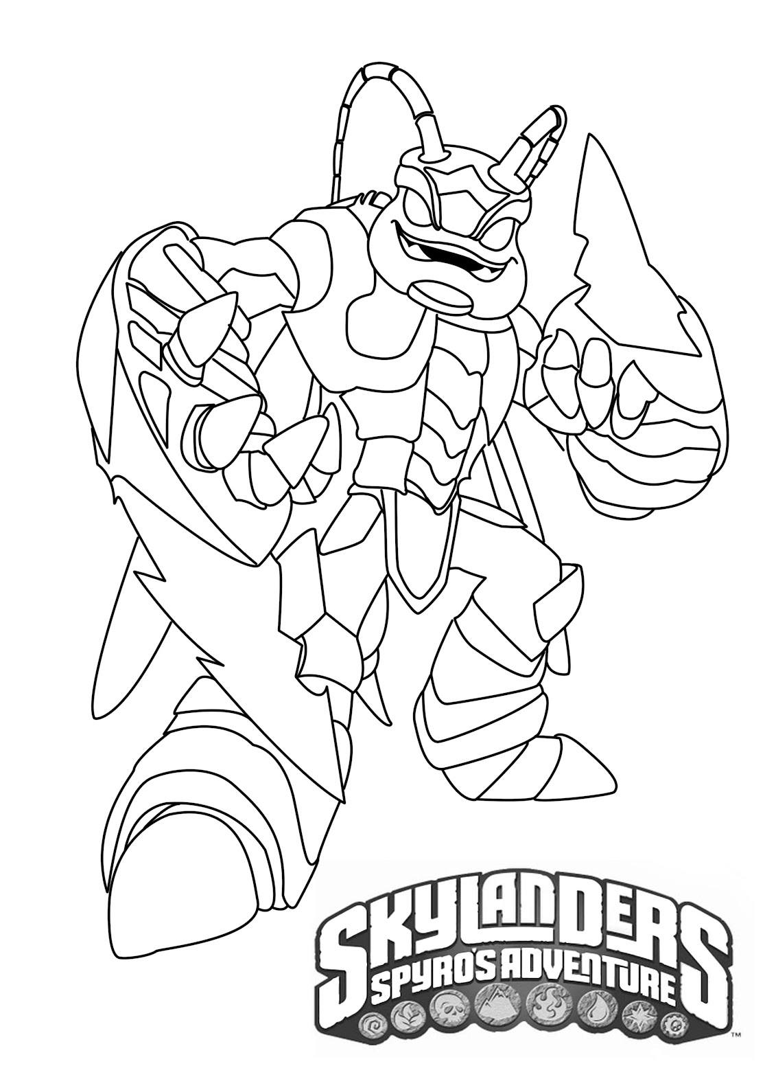Skylanders coloring pages