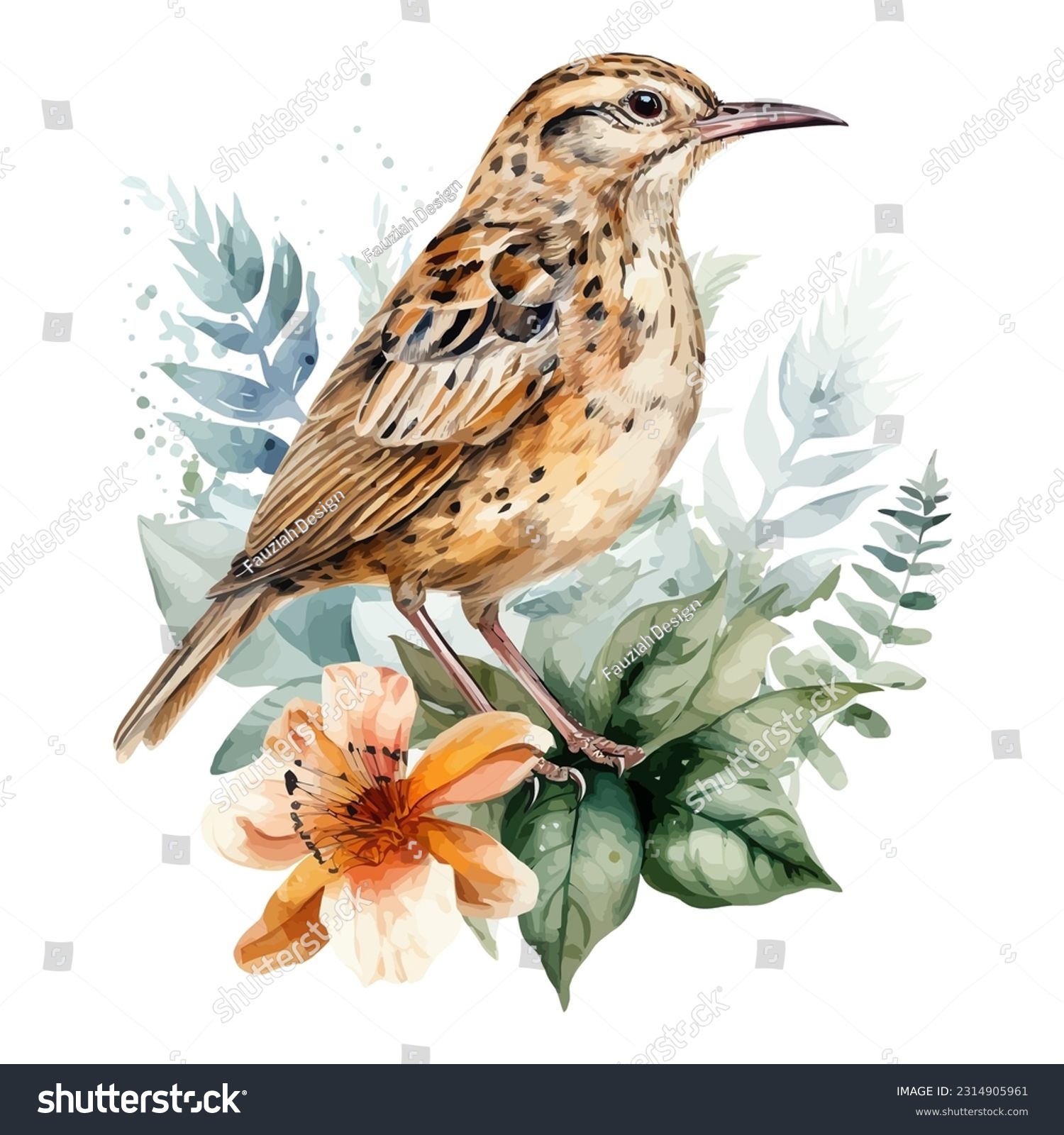 Bird skylark over royalty