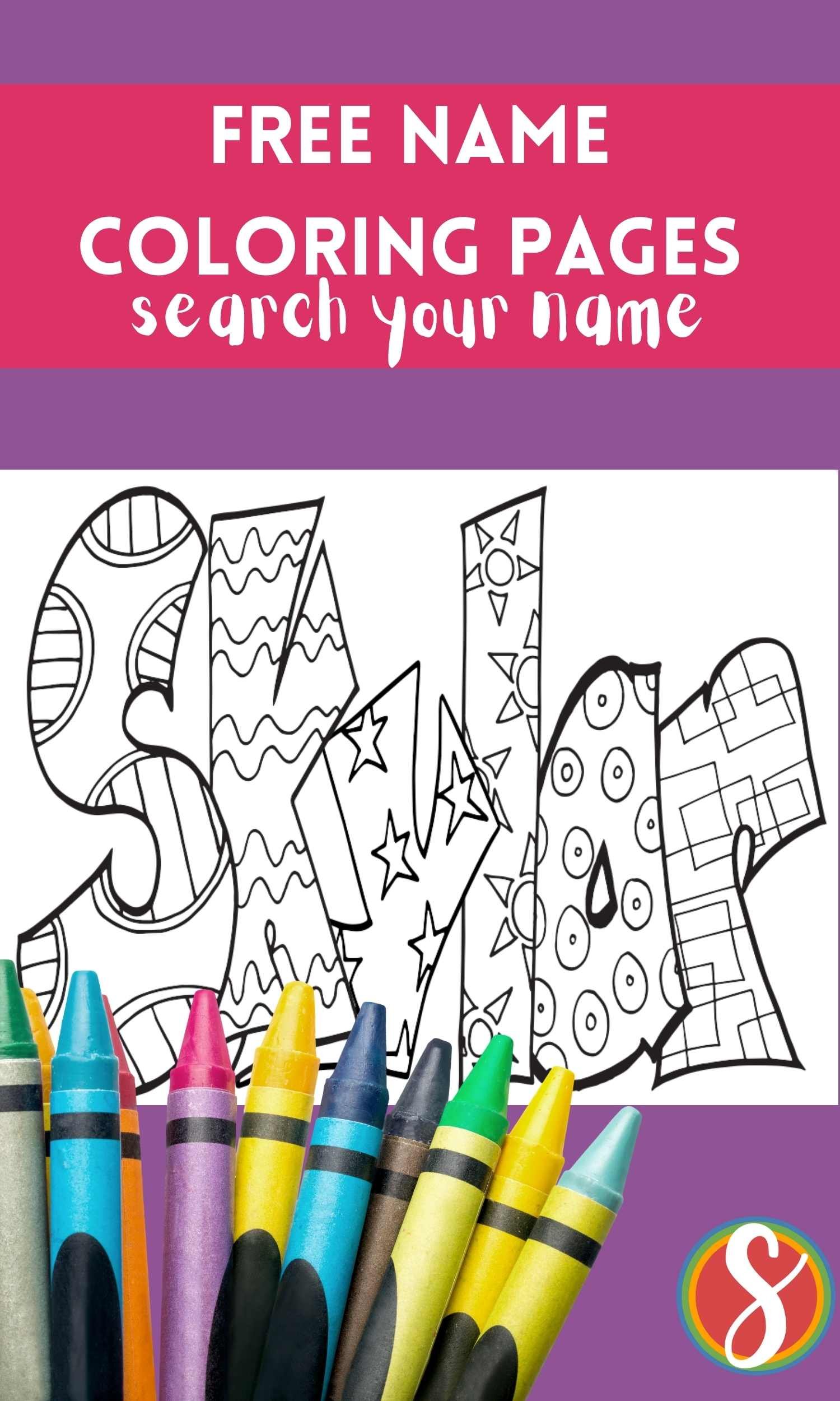 Skylar free name coloring page â stevie doodles