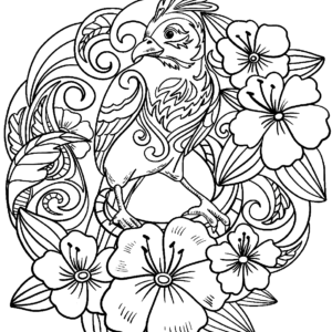 Parrot coloring pages printable for free download