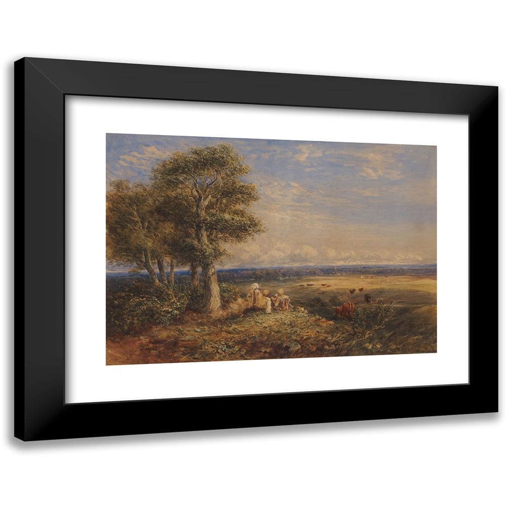 David cox x black modern framed museum art print titled