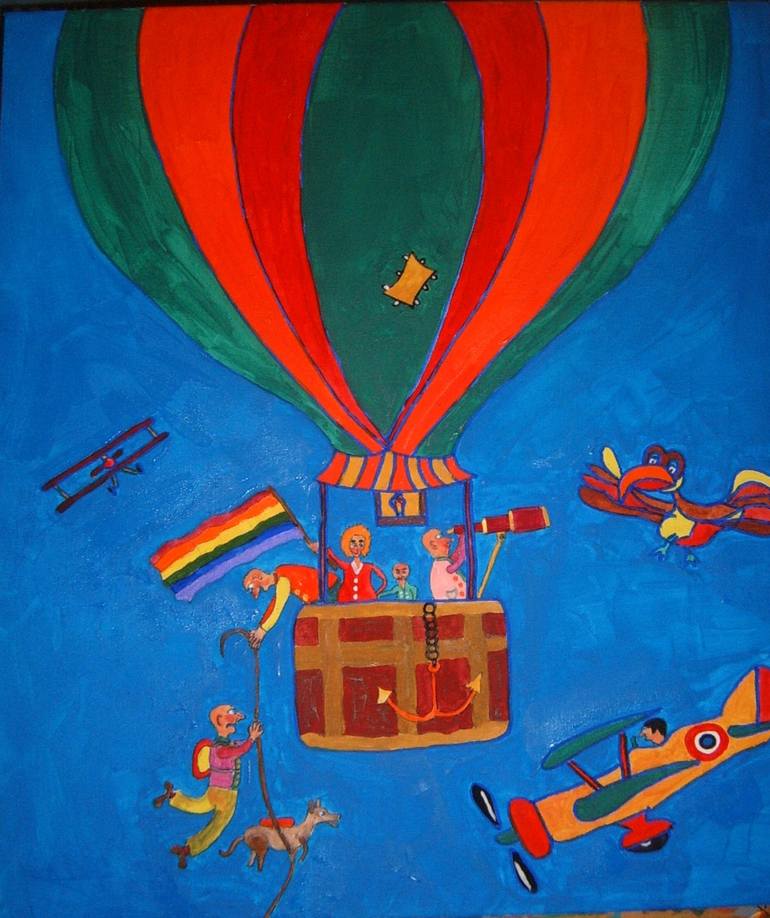 All aboard the skylark painting by peter saville