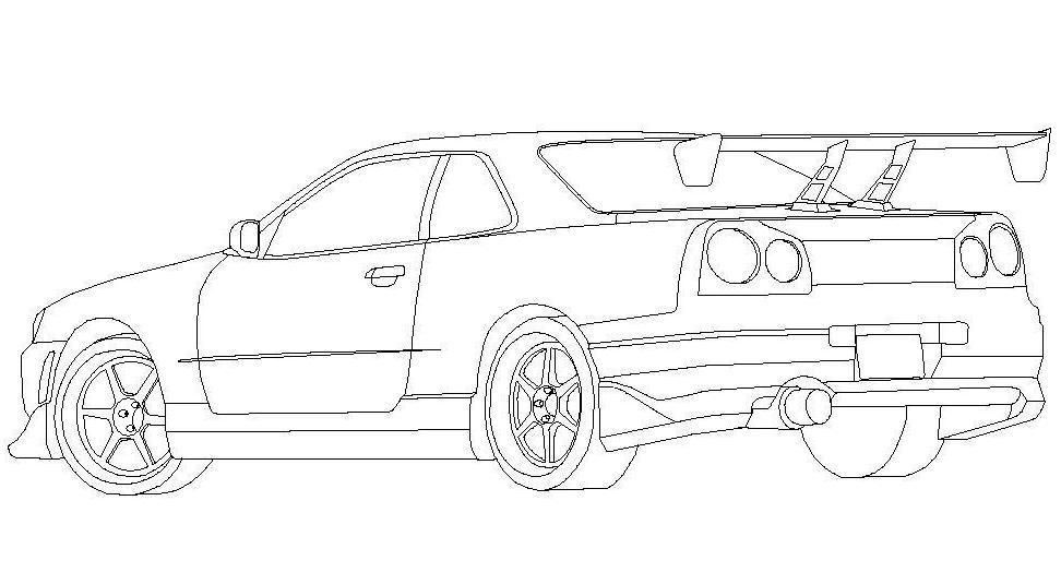 Free coloring pages of nissan skyline r nissan skyline nissan cars coloring pages