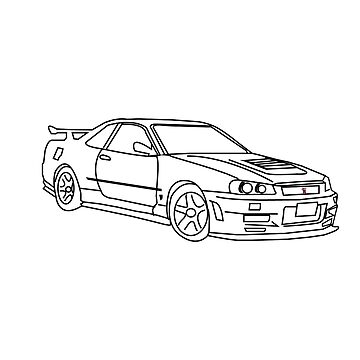 Nissan skyline r gtr art board print for sale by soneyshop