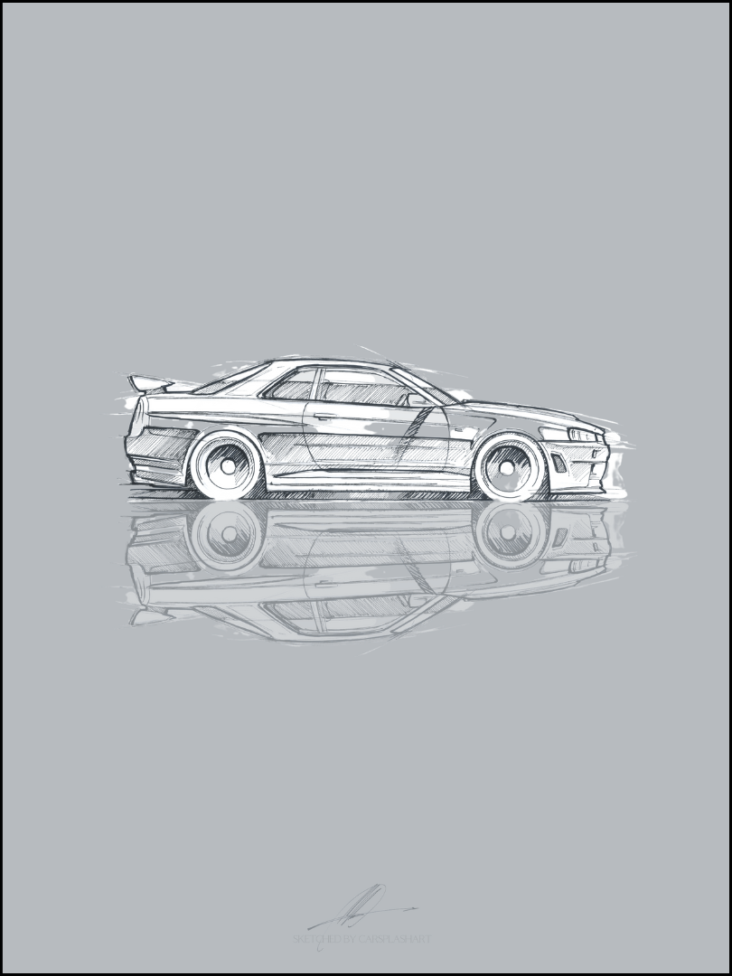 R side sketch one of colours