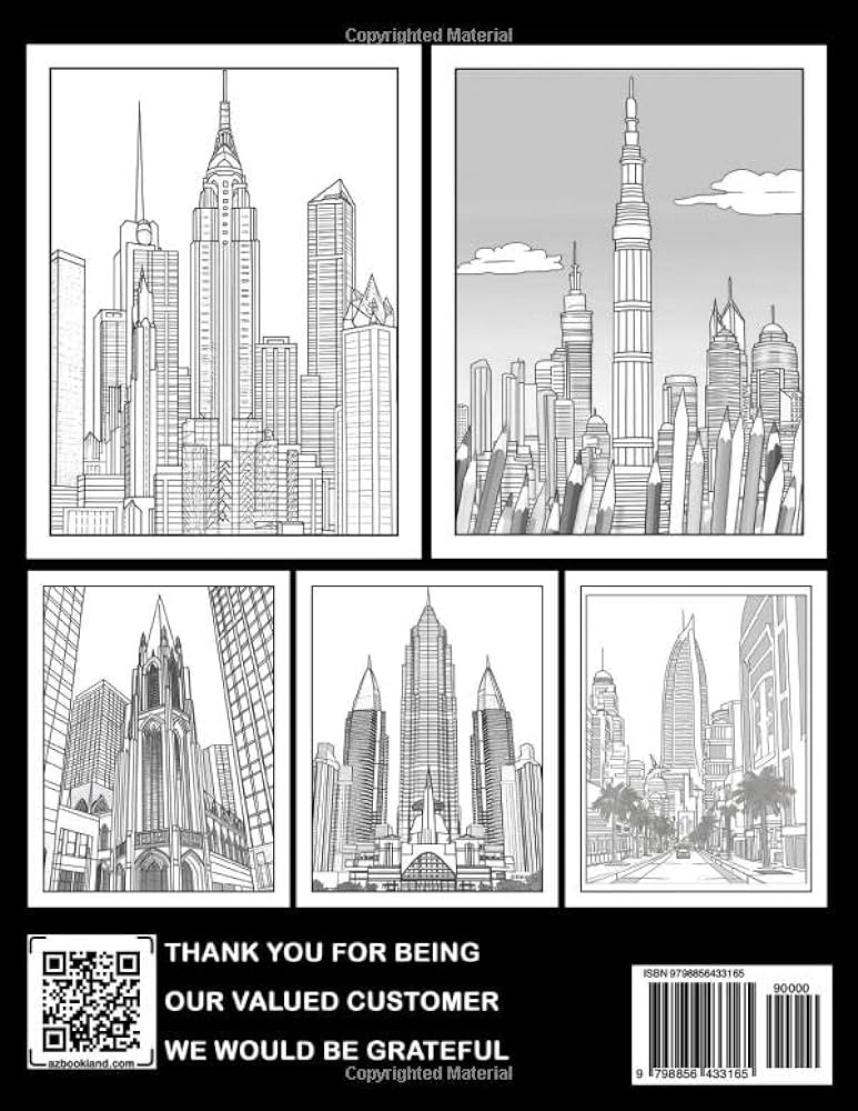 The art of skyscrapers coloring book a by sykes tyrone