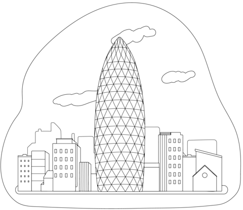 St mary axe skyscraper coloring page free printable coloring pages