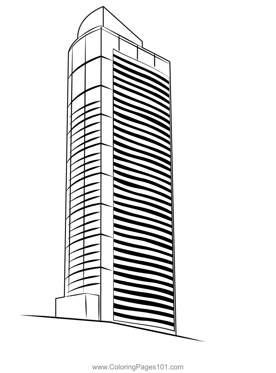 Two union square coloring page for kids