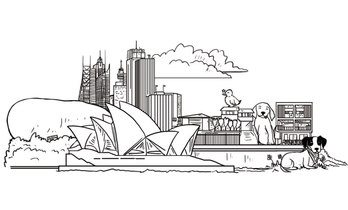 Draw detailed line art coloring pages and timelines by misaeme