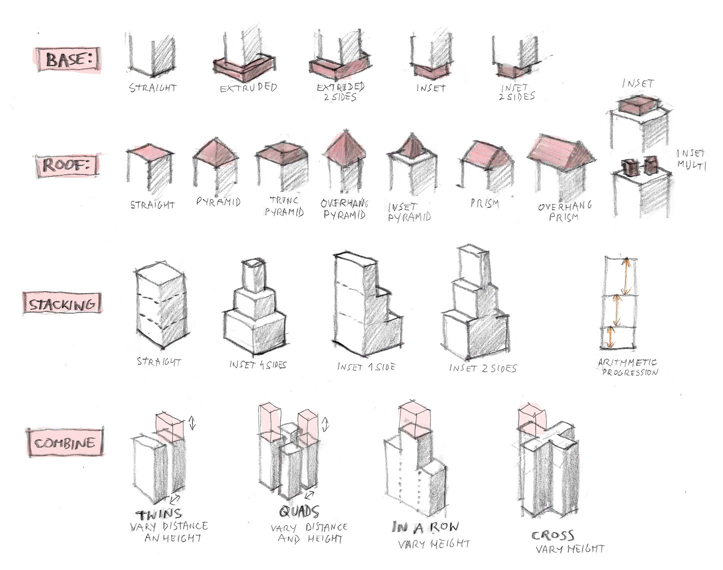 Low poly skyscraper generator