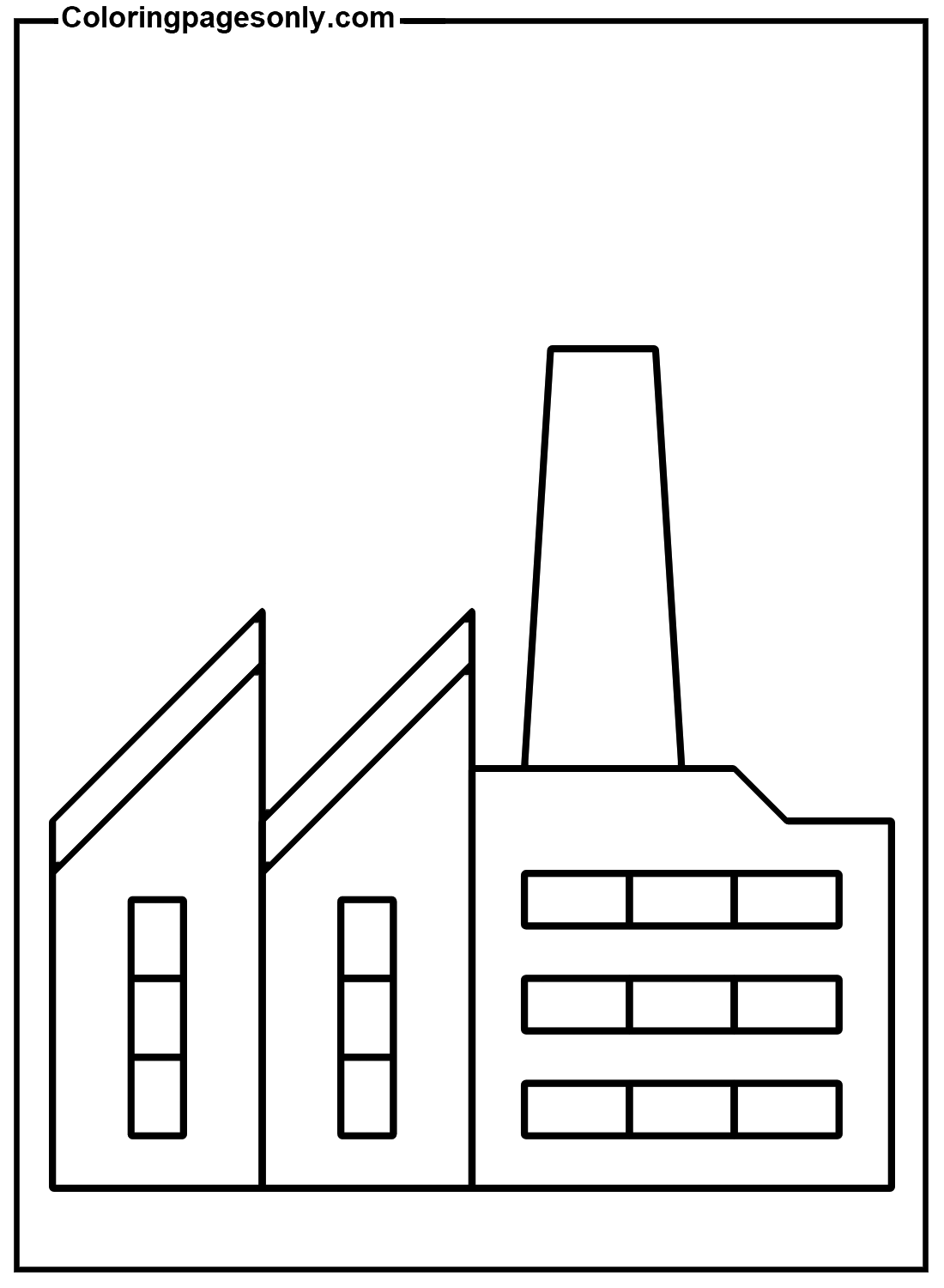 Factory coloring pages