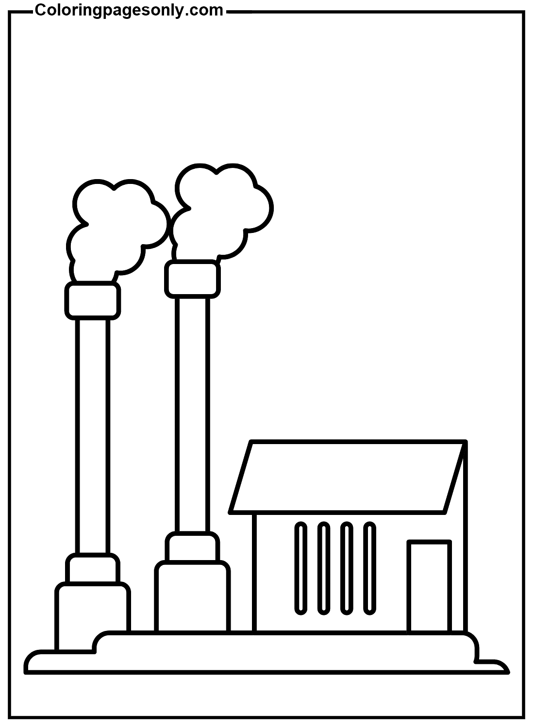 Factory coloring pages