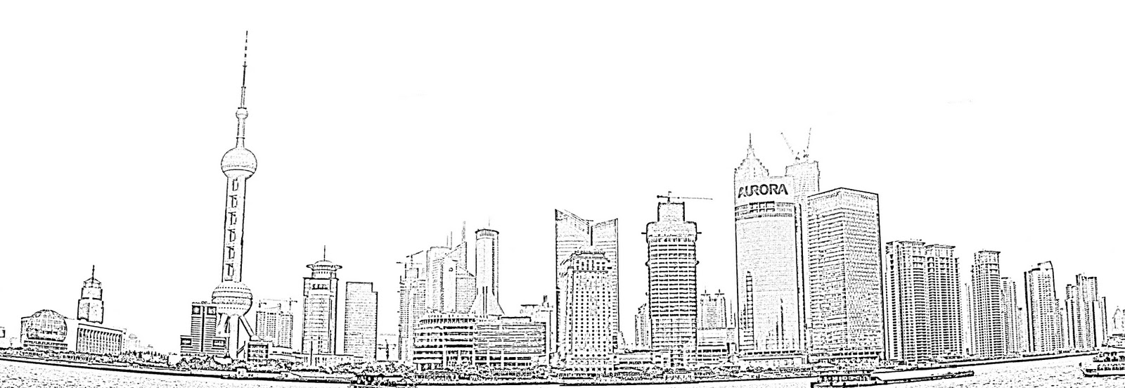 Coloring page skyscraper buildings and architecture â printable coloring pages