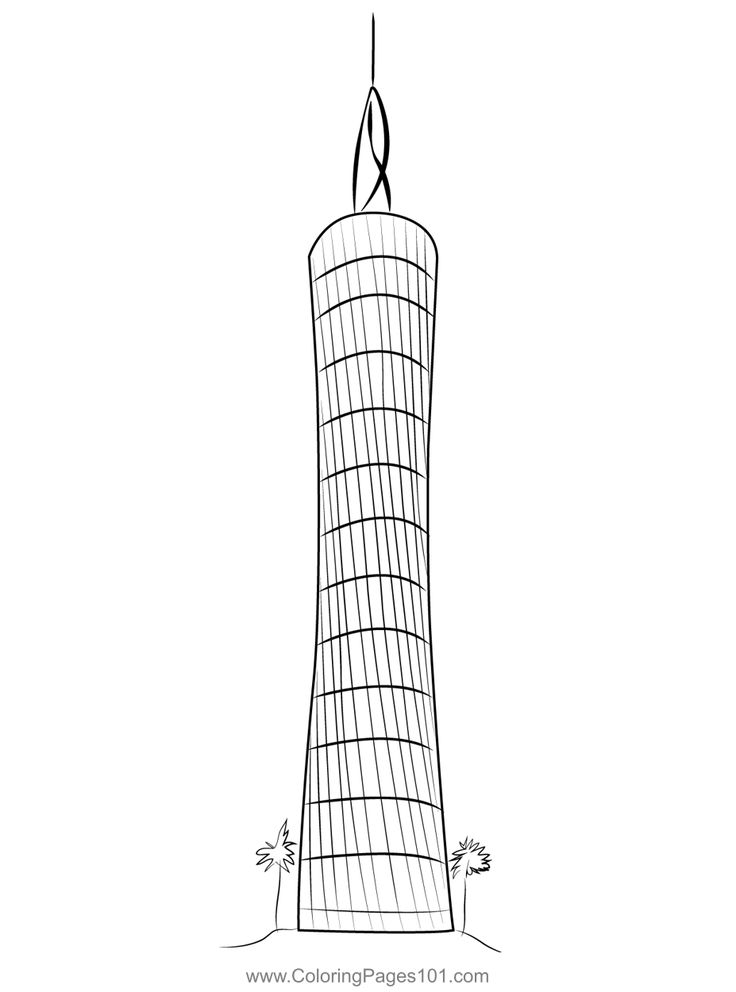 Amazing skyscrapers coloring page coloring pages printable coloring pages color
