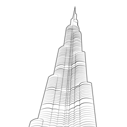 Skyscraper coloring pages for kids