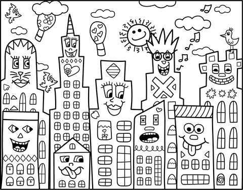 Skyscraper coloring pages free coloring pages