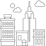 Skyscraper coloring pages free coloring pages