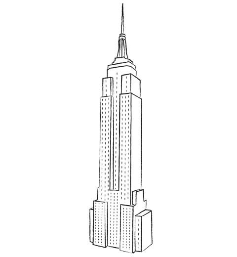 Skyscraper coloring sheets coloriage maison immeuble paris gallery