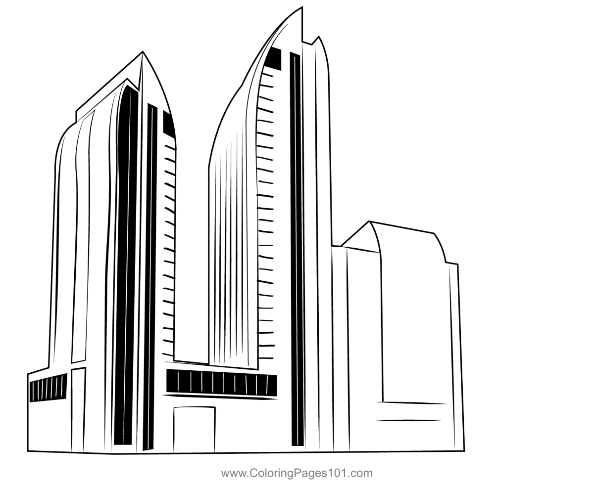 Skyscraper coloring page coloring pages for kids coloring pages printable coloring pages
