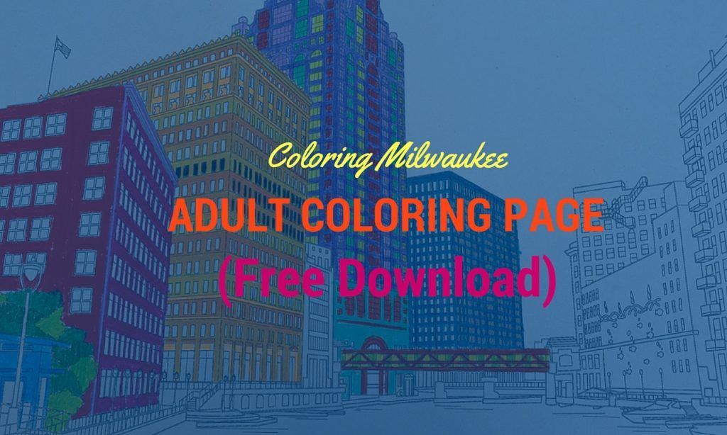 Free milwaukee adult coloring page