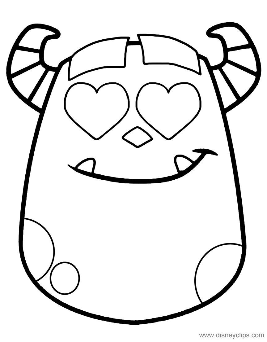 Disney emojis coloring pages