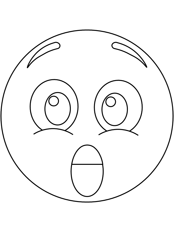 Prtable colorg page surprised emotion emoji colorg pages emotion faces prtable colorg pages