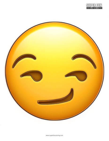 Smirk emoji coloring sheet emoji coloring pages cool coloring pages emoji