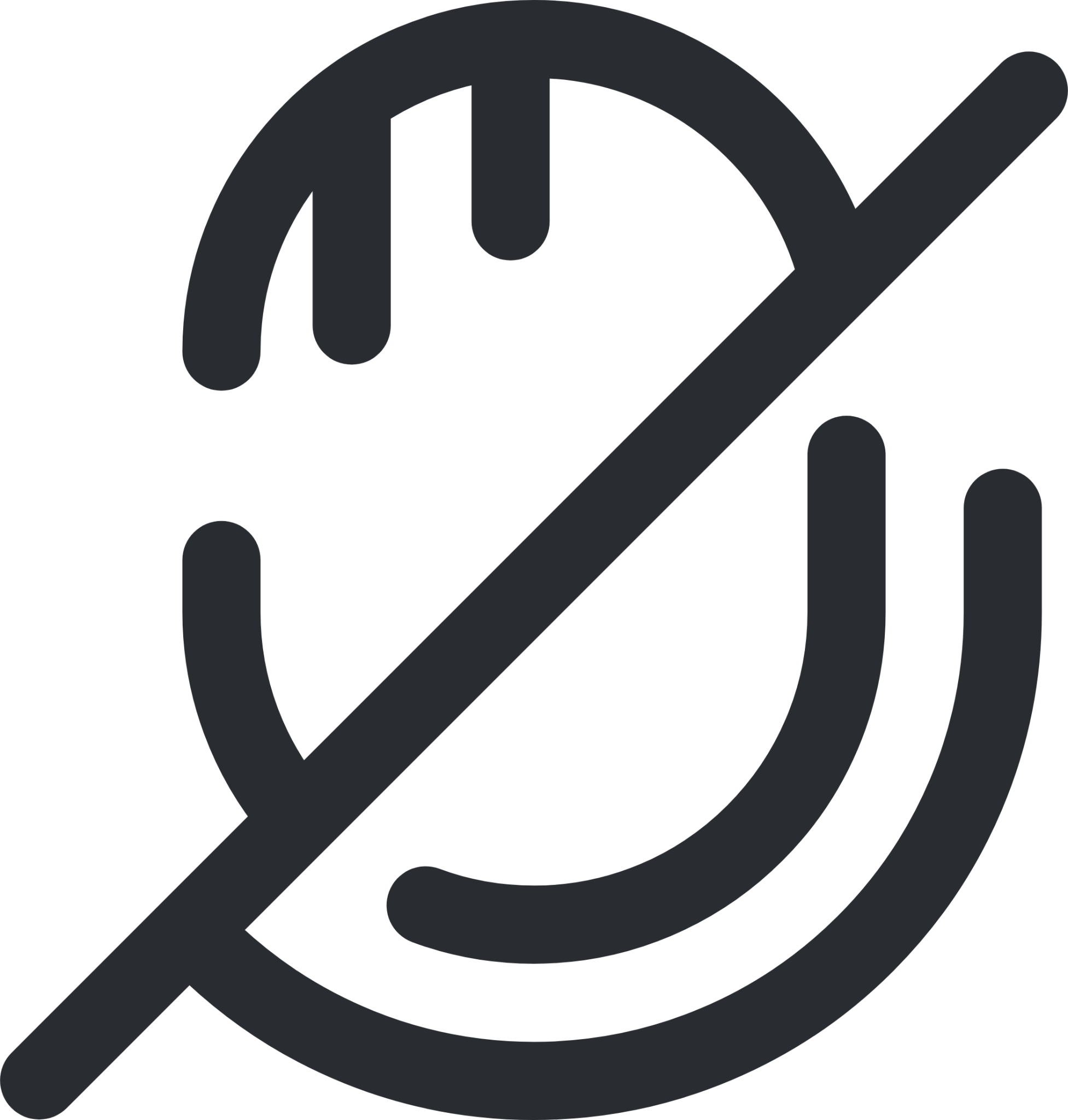 Microphone slash icon
