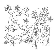 The dog sled coloring pages dog coloring page crazy quilts