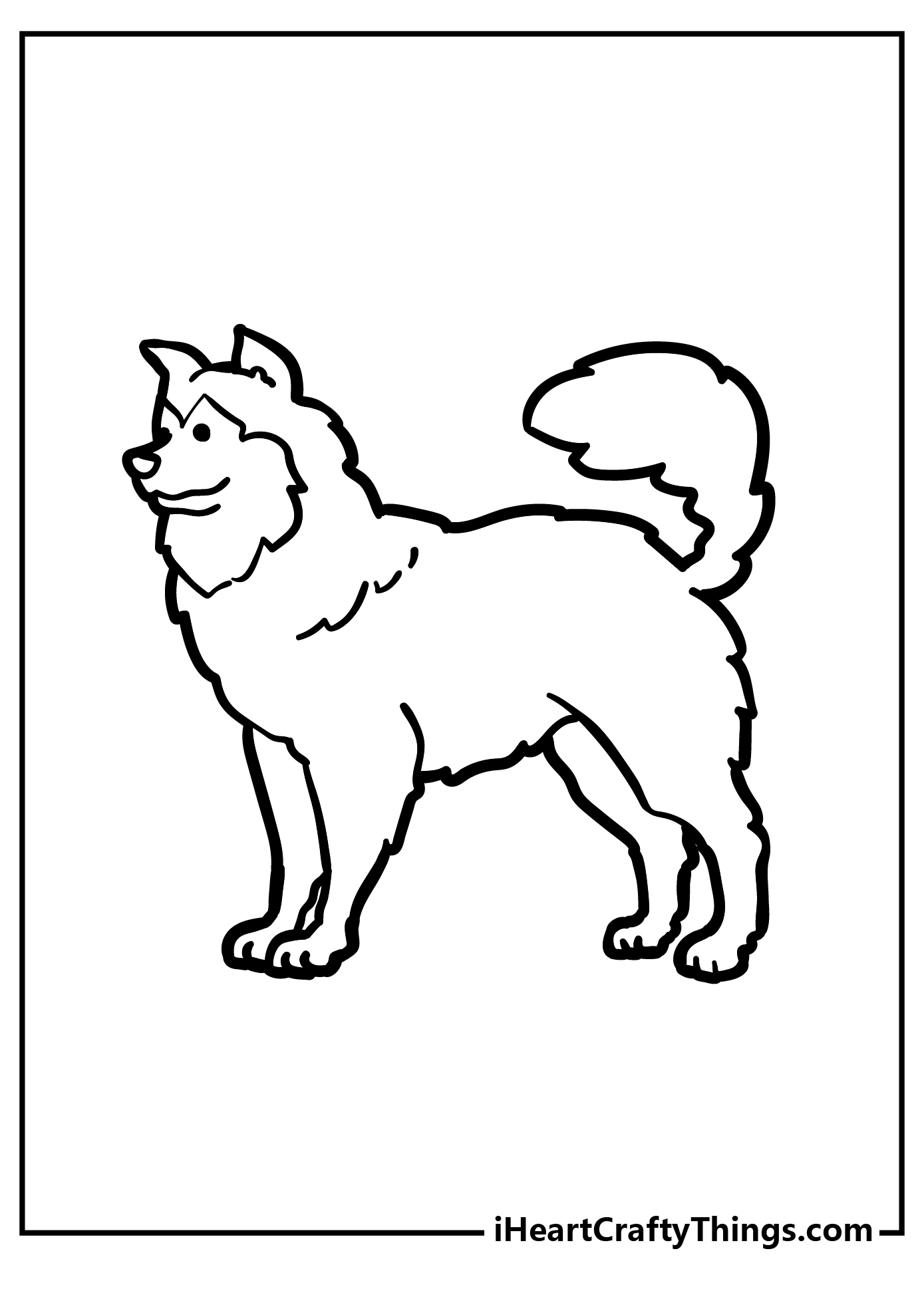 Husky coloring pages free printables