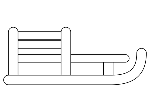 Sled coloring page free printable coloring pages