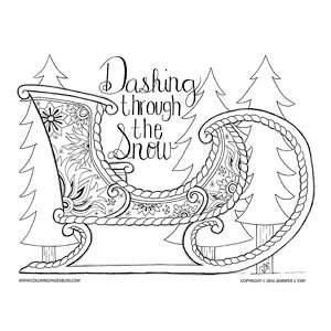 Christmas coloring pages for adults