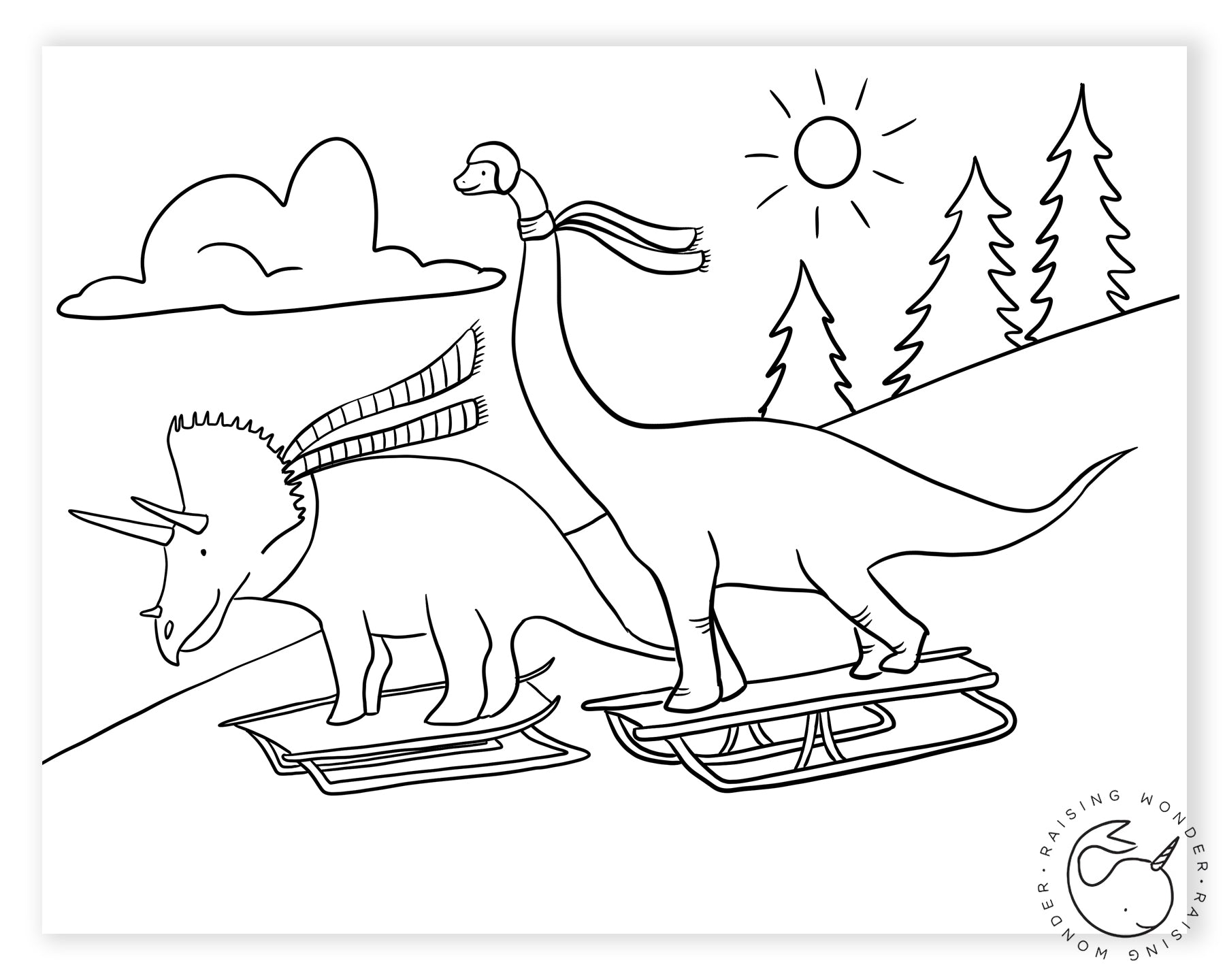 Single coloring page