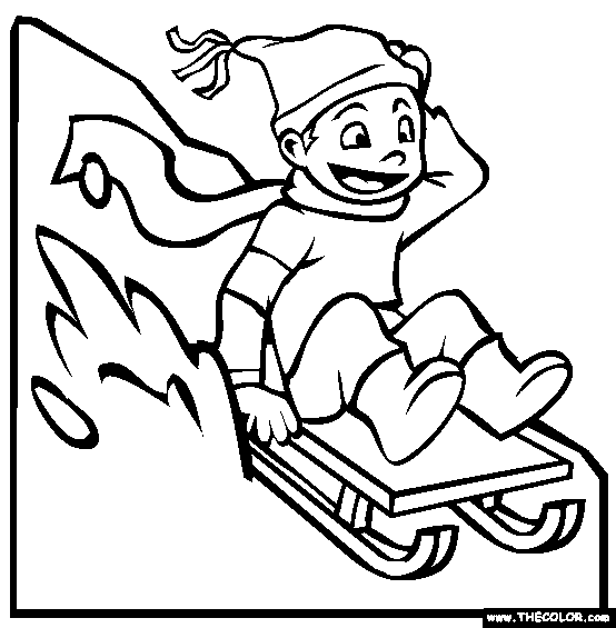 Winter online coloring pages
