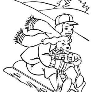 Winter sports coloring pages printable for free download