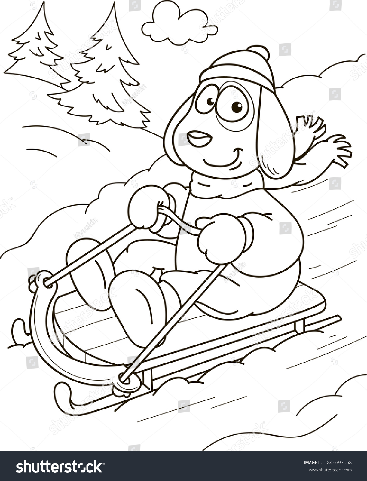 Thousand christmas colouring in book royalty