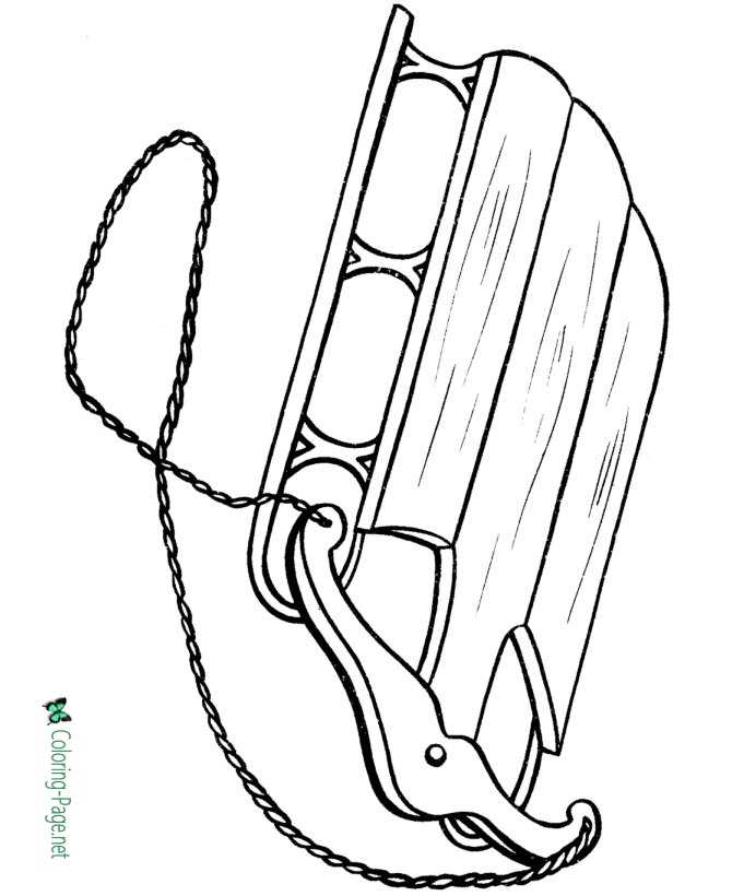 Winter coloring pages
