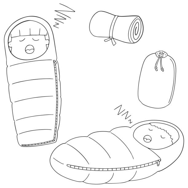 Sleeping bag stock vektor art und mehr bilder von ic